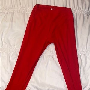 Red Revolve leggings